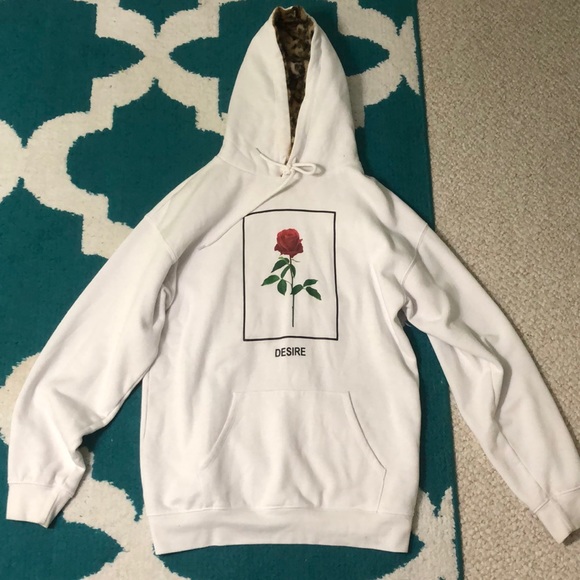 forever 21 white hoodie